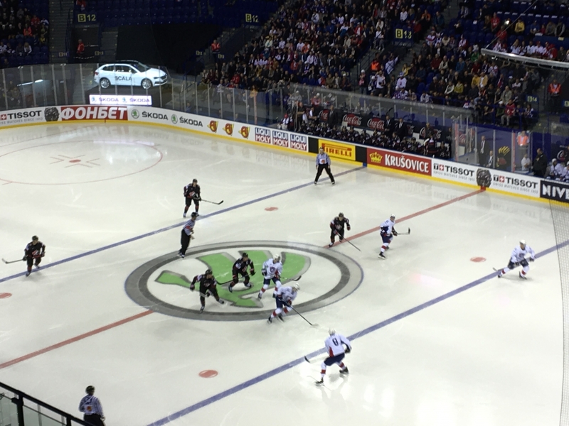 Photo hockey Championnats du monde -  : Canada (CAN) vs France (FRA) - La France joue avec ses armes