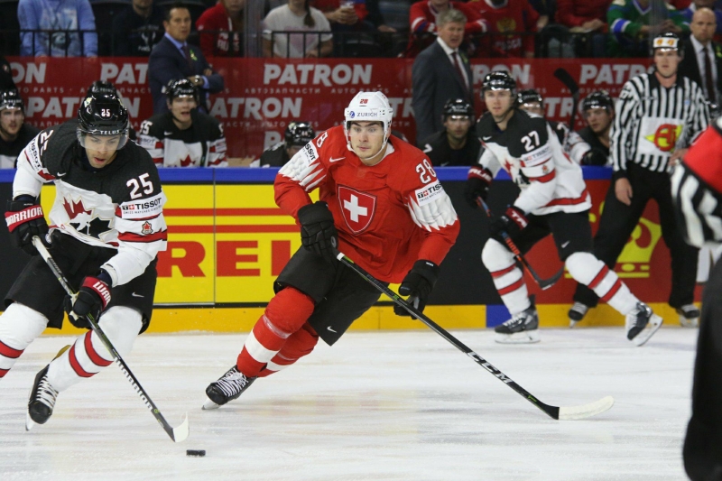 Photo hockey Championnats du monde -  : Canada (CAN) vs Suisse (SUI) - Le rve devient la ralit pour la Nati.