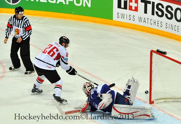 Photo hockey Championnats du monde -  : France (FRA) vs Autriche (AUT) - Mondial 13 : La France s