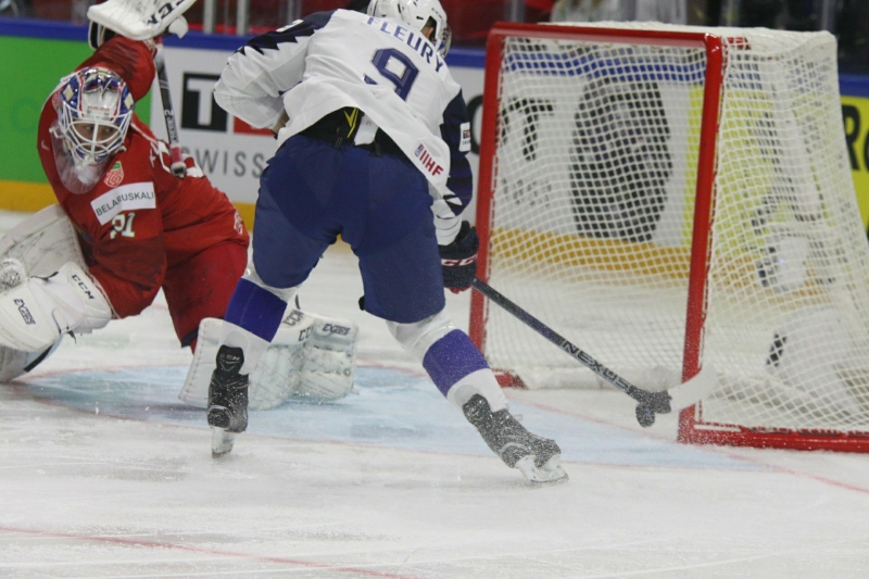 Photo hockey Championnats du monde -  : France (FRA) vs Bilorussie (BLR) - Les Bleus n