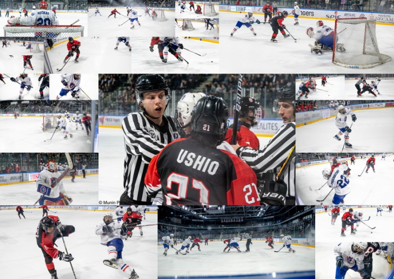 Photo hockey Championnats du monde -  : France (FRA) vs Japon (JPN) - Mondial U18 -  Les Bleuets s