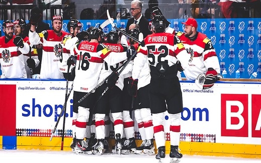 Photo hockey Championnats du monde -  : Norvge (NOR) vs Autriche (AUT) - L