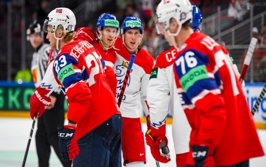 Photo hockey Championnats du monde -  : Norvge (NOR) vs Rpublique Tchque (CZE) - Sans trop se forcer