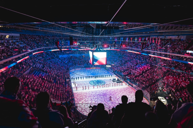 Photo hockey Championnats du monde -  : Rpublique Tchque (CZE) vs Finlande (FIN) - Une belle entre pour le pays hte