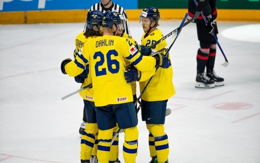Photo hockey Championnats du monde -  : Sude (SWE) vs Canada (CAN) - La Sude dcroche le bronze
