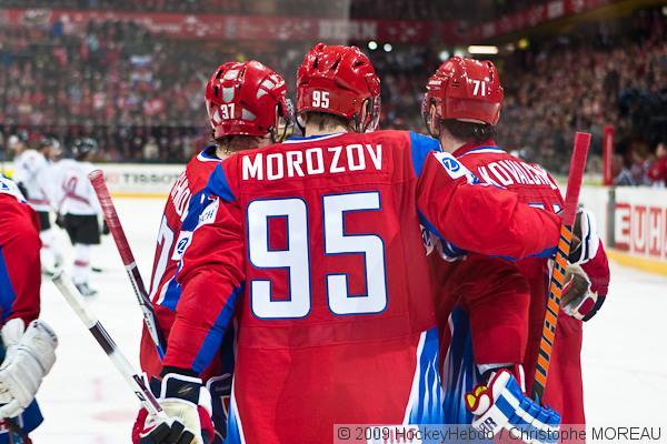 Photo hockey Championnats du monde - Championnats du monde - CM09 Qualif J1: La Russie bat la Sude