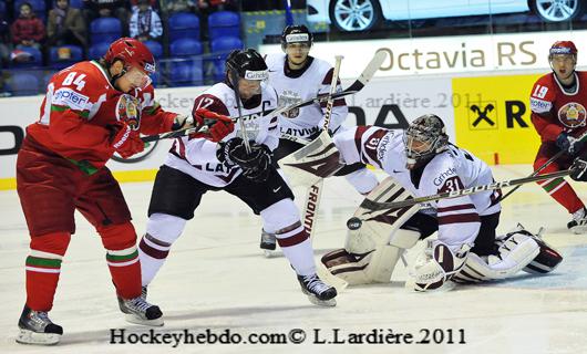 Photo hockey Championnats du monde - Championnats du monde - Mondial 11: Les Lettons suprieurs