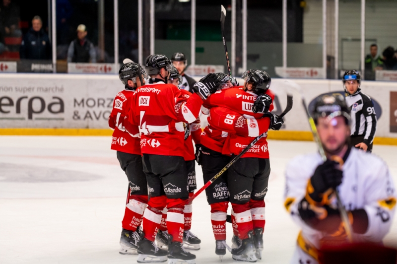 Photo hockey Coupe de France - Coupe de France - 1/4 de Finale : Morzine-Avoriaz vs Rouen - Srieux Dragons face  Morzine!