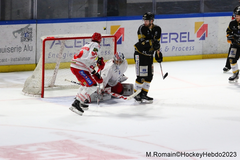Photo hockey Coupe de France - Coupe de France - 1/4 de Finale : Rouen vs Grenoble  - CDF : Grenoble opportuniste, Rouen puni.
