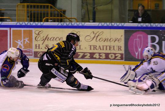 Photo hockey Coupe de France - Coupe de France : 1/8me  : Rouen vs Reims - Rouen sans trembler.