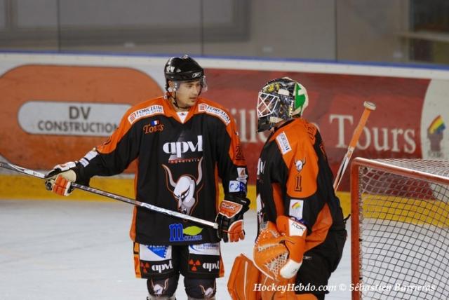 Photo hockey Coupe de la Ligue ARCHIVES - CDL 1/8 - 3me journe : Tours  vs Caen  - Tours au forceps