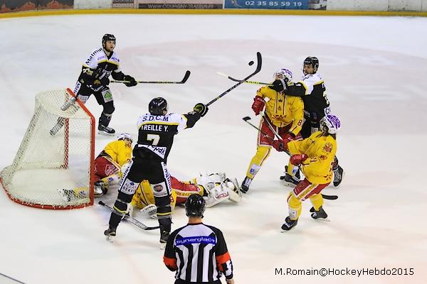 Photo hockey Coupe de la Ligue ARCHIVES - Coupe de la Ligue : 1/2 finale, aller : Rouen vs Dijon  - CDL : Un pas en finale