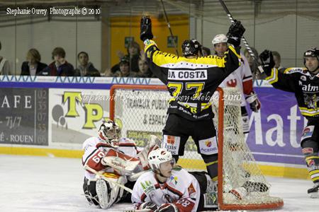 Photo hockey Coupe de la Ligue ARCHIVES - Coupe de la Ligue : 1/2 retour : Rouen vs Brianon  - CDL : Pour Brianon la finale