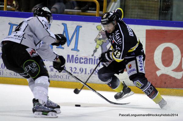 Photo hockey Coupe de la Ligue ARCHIVES - Coupe de la Ligue : 1/4 retour : Rouen vs Brest  - Le Dragon reprend son envol