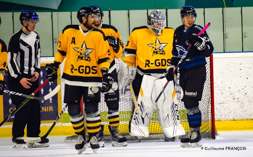 Photo hockey Division 1 -  : Nantes vs Strasbourg  - Nantes Cueilli  froid