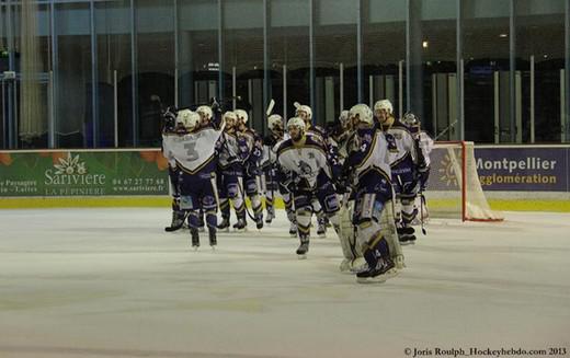 Photo hockey Division 1 - D1 : 1/4 de finale, match 3 : Montpellier  vs Reims - Et le Phnix renat de ses cendres...