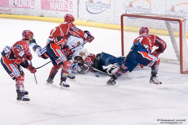 Photo hockey Division 1 - Division 1 : 18me journe : Lyon vs Bordeaux - Lyon seul au monde