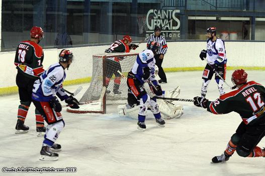 Photo hockey Division 1 - Division 1 : 6me journe : Mont-Blanc vs Nantes - Les Corsaires touchs, couls !