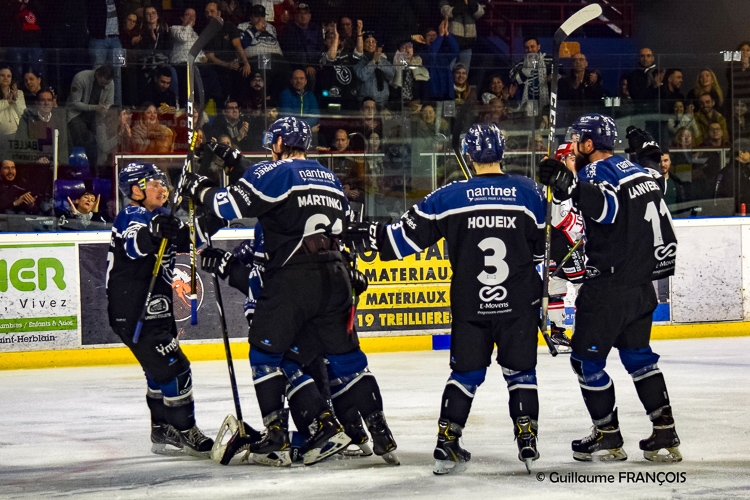 Photo hockey Division 1 - Division 1 - Quart de Finale match 3 : Nantes vs Neuilly/Marne - Les Bisons rendent les armes et Nantes passe en demi