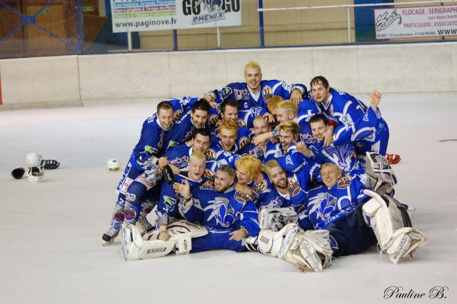 Photo hockey Division 1 - Division 1, 1/4 de finale, match retour : Reims vs Montpellier  - Direction la Normandie !