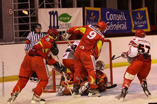 Photo hockey Division 2 - D2 : 8me journe - B : Orlans vs Cholet  - Orlans dfait par Cholet