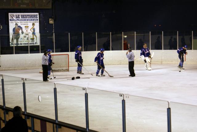 Photo hockey Division 2 - D2 : Play off 1/4 de finale : Paris (FV) vs Cholet  - Les Franais Volants au courage