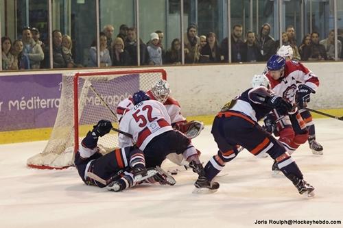 Photo hockey Division 2 - Division 2 - Play-off , huitime de finale, match retour : Montpellier  vs Wasquehal Lille - D2 : Les Vipers en quart de finale