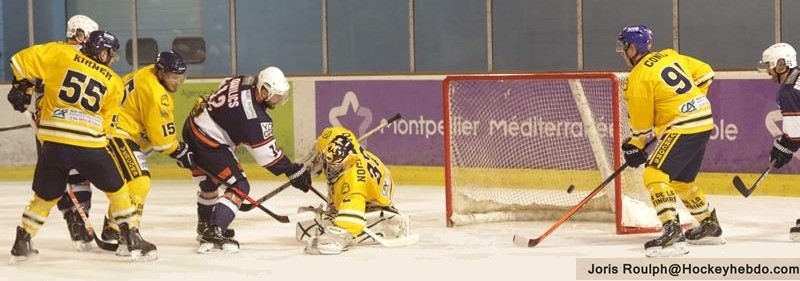 Photo hockey Division 2 - Division 2 - Play-off , quart de finale, match 2 : Montpellier  vs Villard-de-Lans - D2 : Montpellier prend la route des demies !