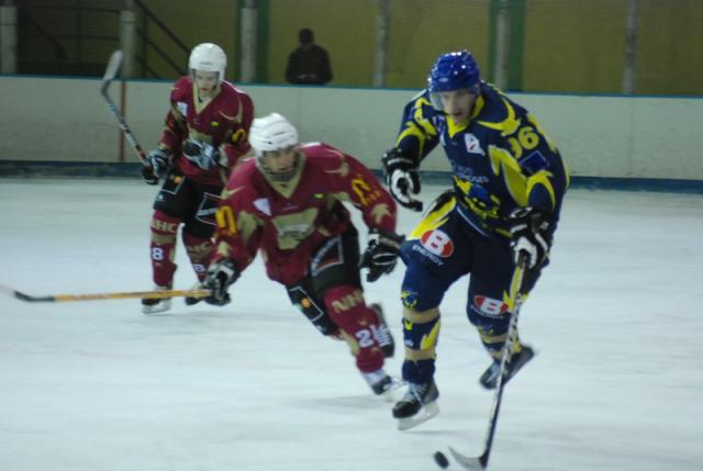 Photo hockey Division 3 - D3 - Play Off : Limoges vs Niort - Les Taureaux de Feu droulent contre Niort