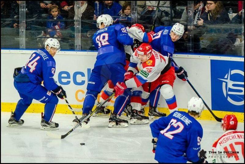 Photo hockey Equipes de France -  : France (FRA) vs Russie (RUS) - La France n