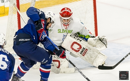 Photo hockey Equipes de France -  : France (FRA) vs Slovenie (SLO) - Prpa mondial: La belle revanche de la Slovnie sur la France