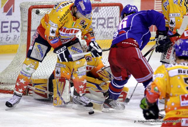 Photo hockey Europe : Continental Cup - CHL - Europe : Continental Cup - CHL : Rouen (Les Dragons) - Asiago et le ralisme de Minsk. 