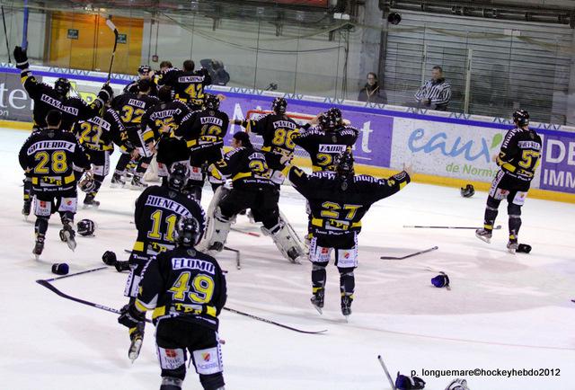Photo hockey Europe : Continental Cup - CHL - Europe : Continental Cup - CHL : Rouen (Les Dragons) - Ils l