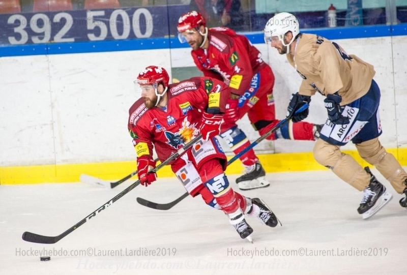 Photo hockey Hockey en Europe -  : Grenoble  vs La Chaux-de-Fonds - Lefficacit encore en vacances
