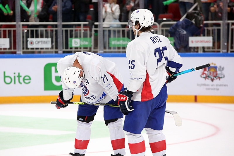 Photo hockey Jeux olympiques -  : Lettonie (LAT) vs France (FRA) - TQO: La Lettonie ira aux Jeux!