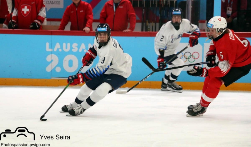 Photo hockey Jeux olympiques -  : Suisse (SUI) vs Etats Unis d\