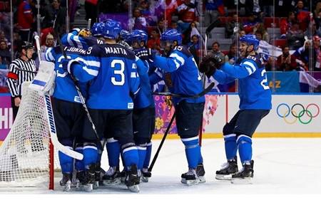 Photo hockey Jeux olympiques - Jeux olympiques - JO : Finlande - Russie : L