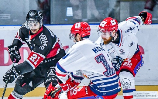 Photo hockey Ligue Magnus - Coupe de France - 1/8 de Finale : Bordeaux vs Grenoble  - Les Boxers manquent de peu les quarts