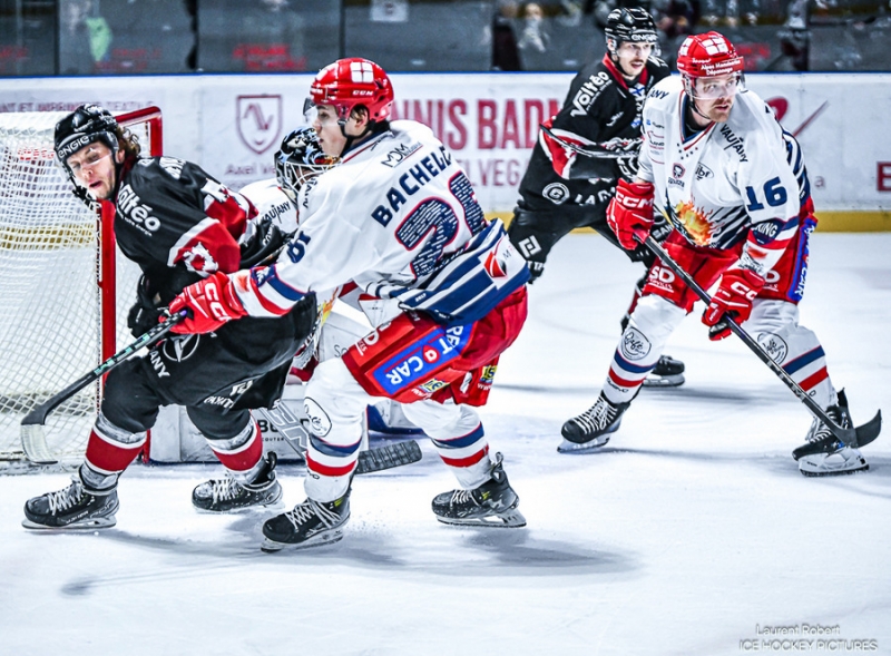 Photo hockey Ligue Magnus - Coupe de France - 1/8 de Finale : Bordeaux vs Grenoble  - Les Boxers manquent de peu les quarts