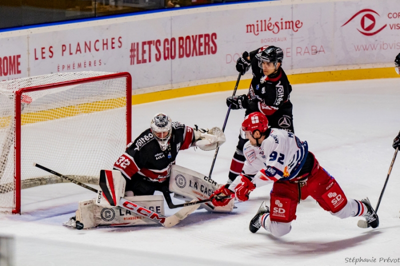 Photo hockey Ligue Magnus - Coupe de France - 1/8 de Finale : Bordeaux vs Grenoble  - Les Boxers manquent de peu les quarts