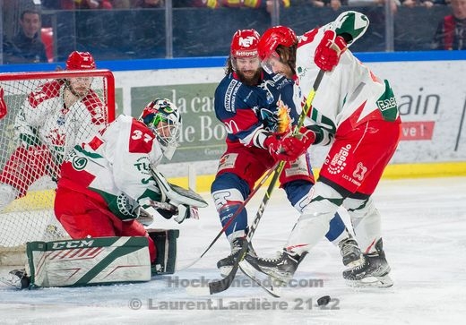 Photo hockey Ligue Magnus - Ligue Magnus - 1/2 finale match 1 : Grenoble  vs Cergy-Pontoise - Grenoble pas si facile!