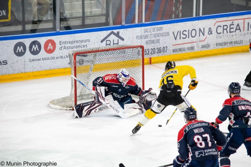 Photo hockey Ligue Magnus - Ligue Magnus - 1/2 finale match 6 : Angers  vs Rouen - Rouen en finale