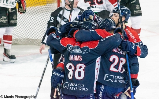 Photo hockey Ligue Magnus - Ligue Magnus - 1/4 finale match 4 : Angers  vs Bordeaux - Poff M4 - Angers valide son ticket pour les 1/2.