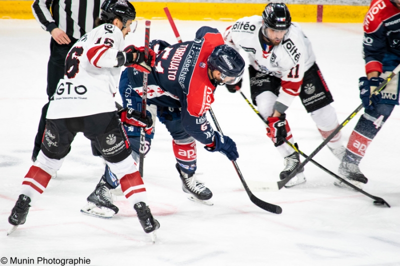 Photo hockey Ligue Magnus - Ligue Magnus - 1/4 finale match 4 : Angers  vs Bordeaux - Poff M4 - Angers valide son ticket pour les 1/2.