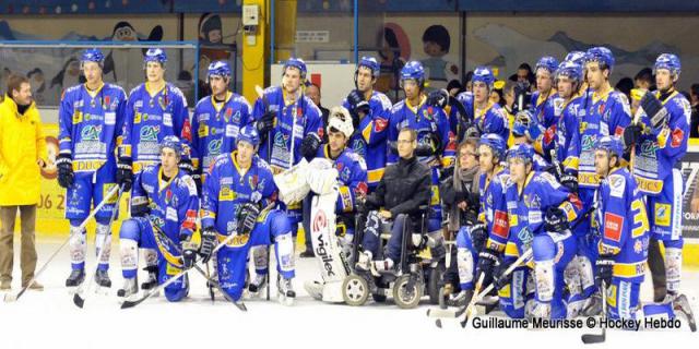 Photo hockey Ligue Magnus - Ligue Magnus : 13me journe : Dijon  vs Villard-de-Lans - Accident de chasse