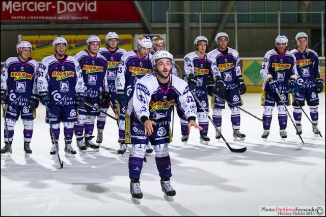 Photo hockey Ligue Magnus - Ligue Magnus : 14me journe : Epinal  vs Grenoble  - Les Dauphins noient Grenoble