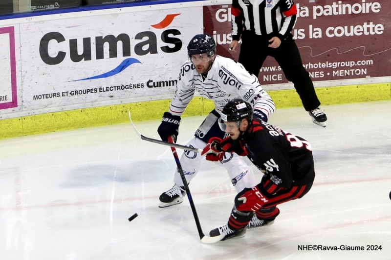 Photo hockey Ligue Magnus - Ligue Magnus : 14me journe : Nice vs Angers  - Les Ducs sortent de la zone de turbulence