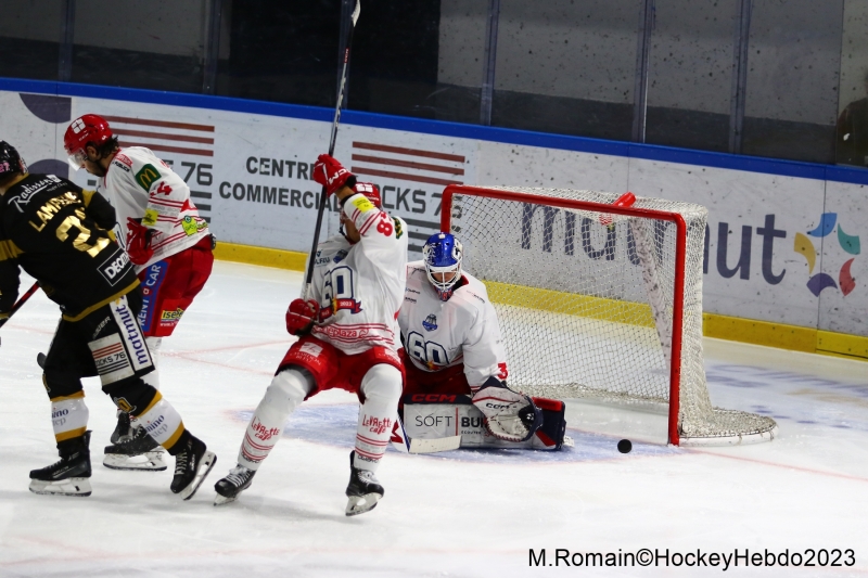 Photo hockey Ligue Magnus - Ligue Magnus : 15me journe : Rouen vs Grenoble  - Rouen sadjuge le choc.