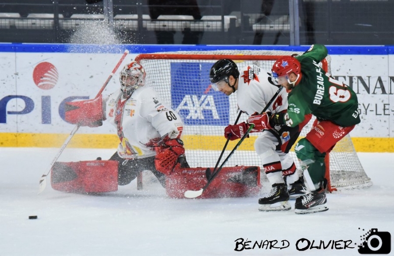 Photo hockey Ligue Magnus - Ligue Magnus : 16me journe : Cergy-Pontoise vs Brianon  - Victoire  larrache pour les Jokers.