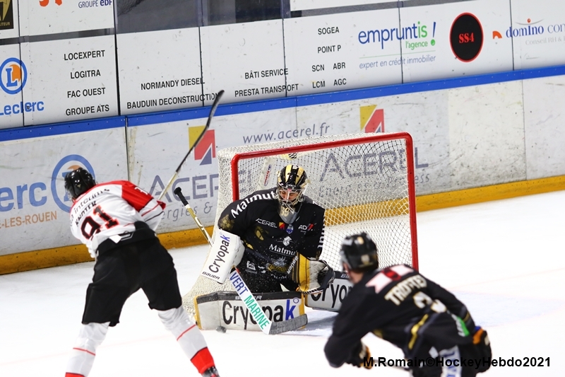 Photo hockey Ligue Magnus - Ligue Magnus : 16me journe : Rouen vs Nice - Le dragon domine l